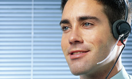 A young male office worker