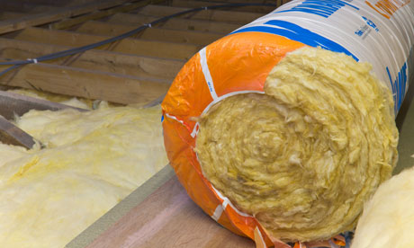 A roll of loft insulation