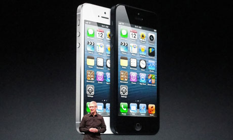 Apple CEO Tim Cook unveils the iPhone 5