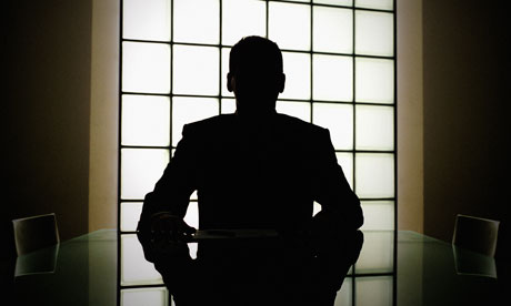 silhouette businessman