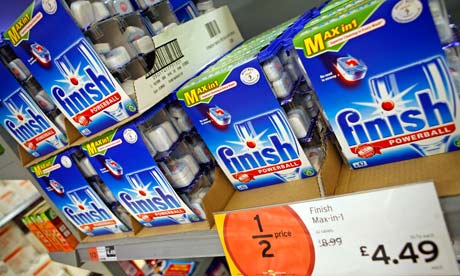 Dishwasher tablets selling at a discount