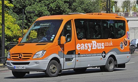 An easyBus ferrying passengers