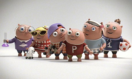 Pigyby and friends, the new NatWest young savers characters