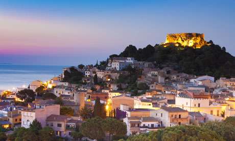 Begur castle and village on the Costa Brava