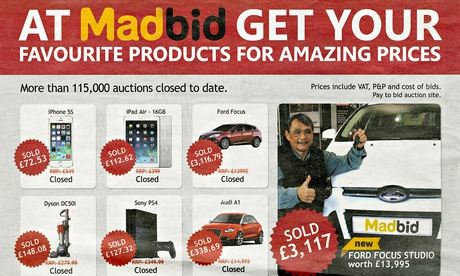 Madbid advert