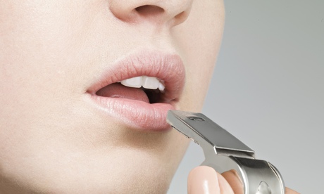 woman blowing whistle