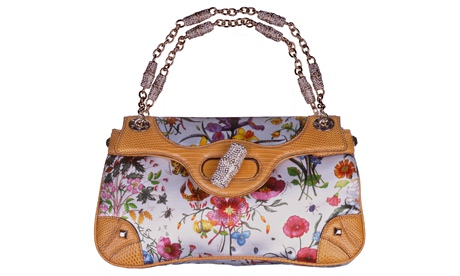 Gucci handbag with flora designs
