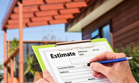 A builder's estimate for work to be done
