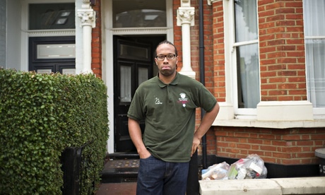 Ronald Grant outside his London home