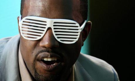 kanye west glasses pink. Kanye West in trademark