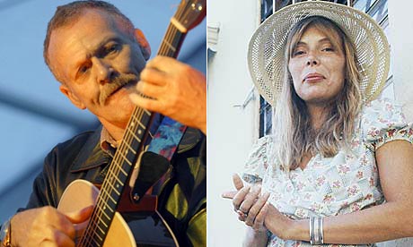 Folk guitarist Davy Graham and Joni Mitchell