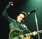 Bono gets lost in the moment during a 2001 gig in Portland, Oregon