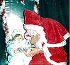 Little Boots on Santa's lap