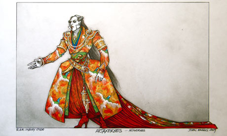 Costume designs for the Classical Opera Company's Artaxerxes