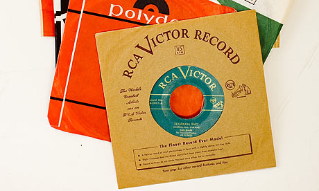 A collection of early vinyl records 