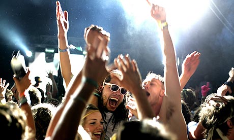 Friday night at the Dance tents, Glastonbury 2009