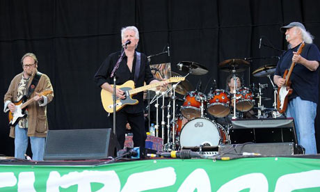 Crosby, Stills and Nash performing during the 2009 Glastonbury Festival 