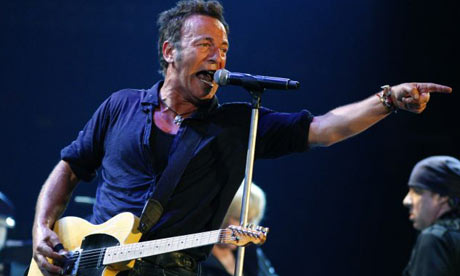 Bruce Springsteen headlining Saturday night on the Pyramid stage at 