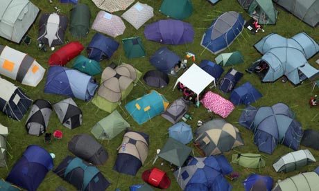 Glastonbury tents