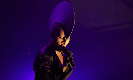 Grace Jones performs at the Latitude festival