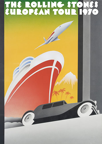 Cancer Research UK: Stones Tour Poster by John Pasche