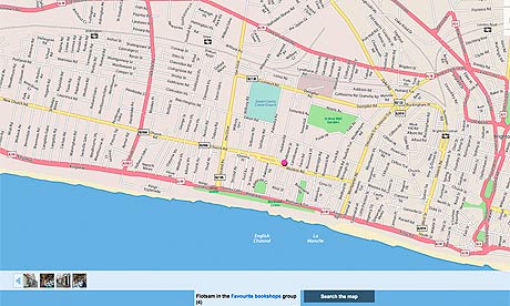 Brighton bookshops map