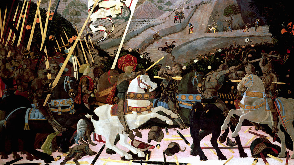 uccello battle of san romano. Detail from The Battle of San