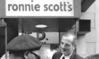 Ronnie Scott outside his club