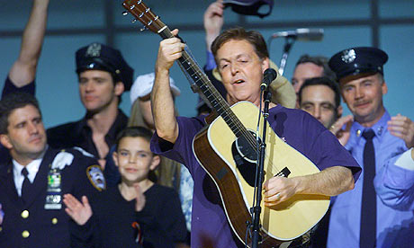 Paul McCartney at the Concert for New York in 2001