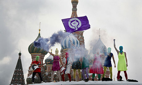 Russian punks Pussy Riot have been arrested over their February protest at 