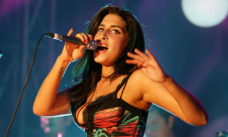 Amy Winehouse at the Mercury awards in 2004