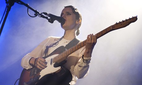 'A torrent of red-hot emotion' … Anna Calvi onstage at Islington Assembly Hall, London.