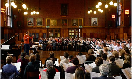 Hallé choir and director Mark Elder