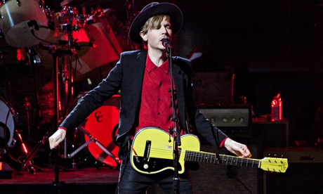 Back from the brink … Beck performs at the Roundhouse in London.