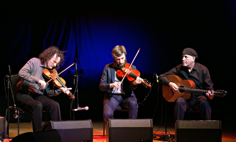 Range … Martin Hayes, Caoimhin Ó Raghallaigh and Dennis Cahill of the Gloaming.