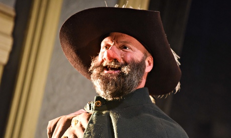 Heroic self-sacrifice … Nigel Barrett in Cyrano de Bergerac at the Royal and Derngate, Northampton.