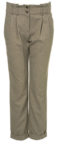 trends: tweed: Gathered waist trousers