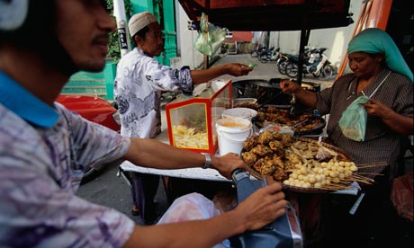 Market vendor in Kota Baharu, Malaysia 