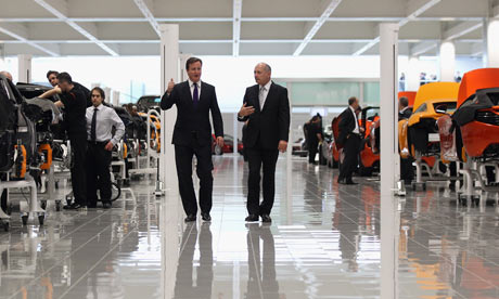 Prime Minister David Cameron Visits McLaren 