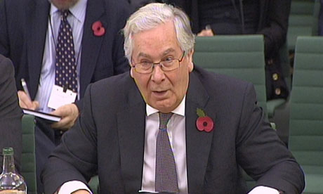 Mervyn King parliament