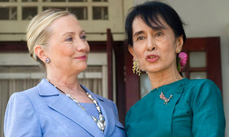 Hillary Clinton and Aung San Suu Kyi 