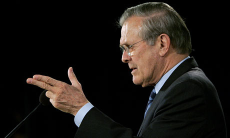 US Secretary of Defense Donald Rumsfeld