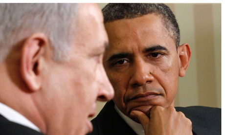 Obama listens to Netanyahu