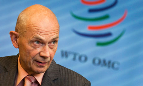 WTO Director-General Lamyha trade talks in Geneva