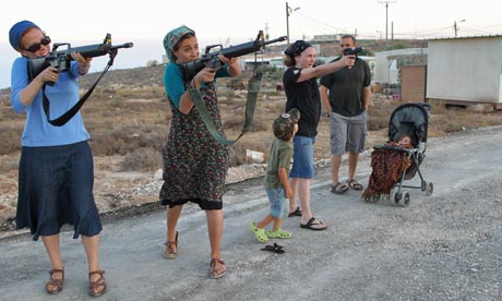 Women at the Jewish settlement of Pnei Kedem