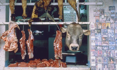 Butcher's shop in Tunisia