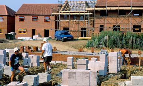Building site for new homes Milton Keynes