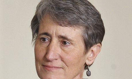 Sally Jewell is seen as she is nominated