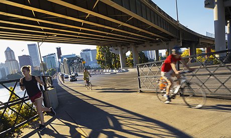 The Hawthorne Bridge.