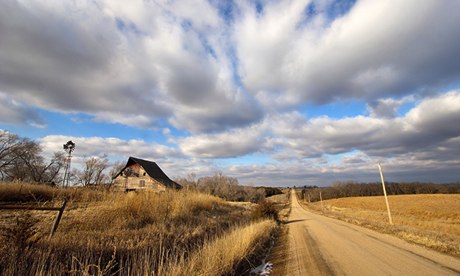 A road in eastern Nebraska